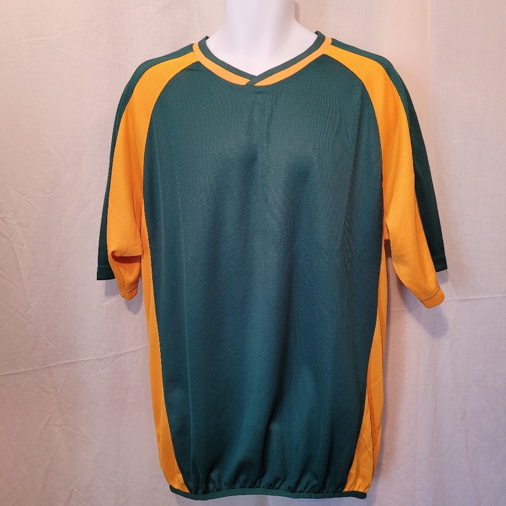 Mizuno Green & Gold Training Cycling Shirt Jersey